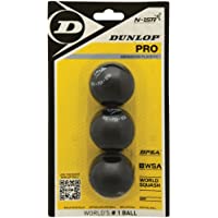 Dunlop Pro 3Bbl Bolas de Squash- Unisex